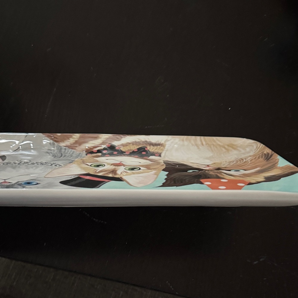 Cat-Themed Decorative Tray - Picture 3 of 3